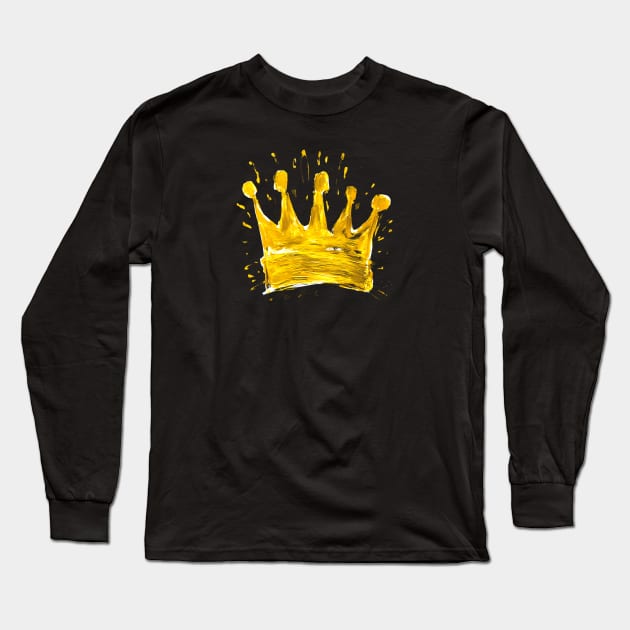 Crayon Crown #2 Long Sleeve T-Shirt by Butterfly Venom